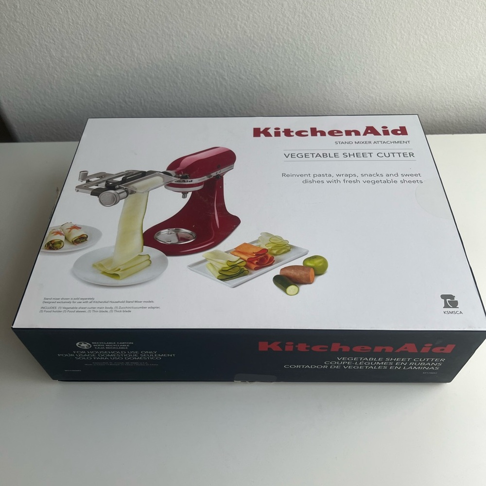 KitchenAid Red Vegetable Sheet Cutter Stand Mixer Attachment